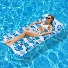Inflatable Pool Float Lounger Adult 1 Packs, Giant Pool Raft Floaties Pool Floating, Swimming Pool Floats, Large Water Floats Lounge Set, Large Floating Hammock Mat, Beach Essentials, Beach Accessories