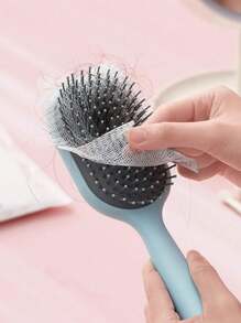 50 件尼龙网按摩发刷，白色气垫头皮清洁刷美发工具，清洁用品，发刷，梳子，美发工具，美发产品及配件，适用于理发沙龙美容旅行必需品 - 彩色 - 查看 1