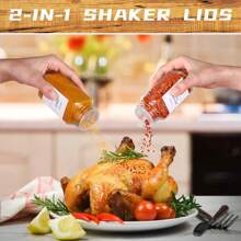 12pcs Wooden Lid Glass Spice Jars, Square Clear Seasoning Storage Bottles, Kitchen Salt, Spice, Pepper Powder Airtight Containers With Bamboo Lids, 4oz Glass Spice Jars Set, Condiment Organizer Bottles, Suitable For Spice Rack, Square Spice Containers With Acacia Wood Lids, Chalk Pen, Funnel - For Spice Rack, Cabinet Or Drawer