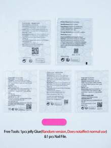 24 件/套 Y2K 美学紫水晶猫眼按压指甲长杏仁红猫眼亚克力假指甲，包含 1 件果冻胶和 1 个指甲锉，适合女士和女孩日常佩戴狂欢派对使用美甲用品指甲 - 彩色 - 查看 7