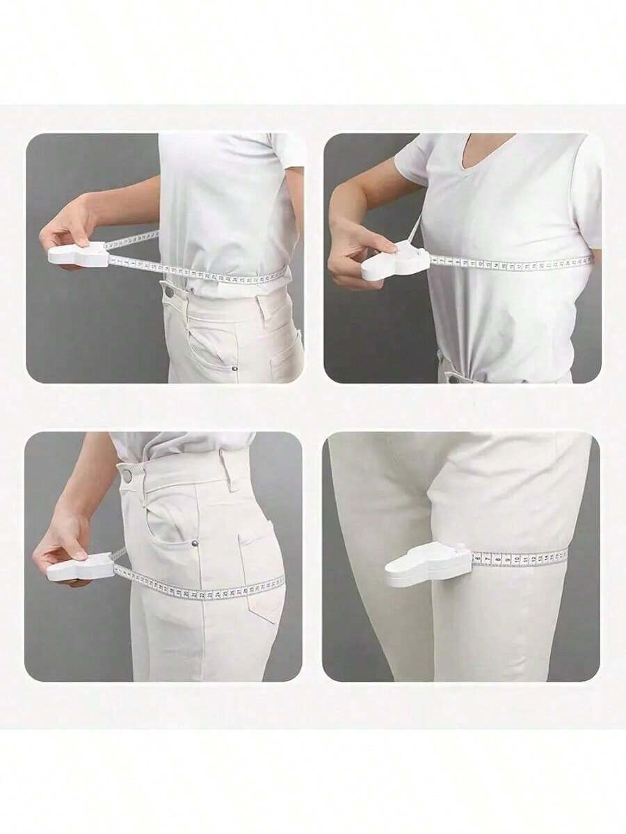 Soft Tape Measure For 3D, Waist Circumference, Arm Circumference, Automatic Measurement, Leg Circumference, Chest Circumference, Tape Measure, Rubber Ruler - Multicolor - View 1