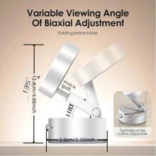 带伸缩结构的可调节机械真空磁性车载手机支架，适用于汽车/旅行/办公桌的磁性手机支架，兼容 iPhone 和 Android - 彩色 - 查看 5