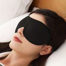 3D 遮光睡眠眼罩，1/3/5/10 片装，午休用品。给自己一个好觉，送给妈妈的个性化礼物，最后一刻的礼物，母亲节创意，母亲节礼物，送给妈妈的手工卡片，50 美元以下最佳母亲节礼物 - 黑色眼罩 - 查看 2