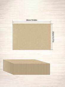 100/50 Sheets 20 Inch X 14 Inch Kraft Paper Thin Paper Bulk, Thin Paper For Valentine's Day Gift Bags, Matte Waterproof Solid Color Gift Wrapping Paper, Kraft Paper Color Gift Wrapping Thin Paper, Birthday, Bridal Shower, Wedding Party Decor, Holiday DIY Crafts (Brown) - Khaki - View 9