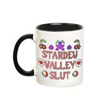 1pc Christmas Stardew Valley Mug, Stardew Valley Gift, Funny Stardew Valley Mug, 11 Oz Novelty Coffee Mug, Black For Family, Sisters, Best Friends, Lovers, Girlfriends - Multicolor - View 13