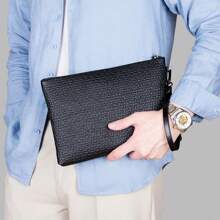 Men's PU Embossed Clutch/Wrist Bag