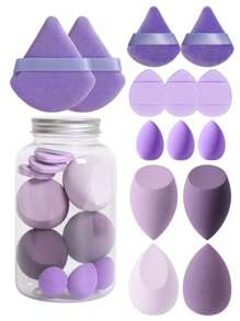 Qinglang 14-Piece Makeup Sponge Set With Storage Tube, Multi-Functional Beauty Tools For Blending BB Cream, Foundation, Powder, Concealer, Blush, Eyeshadow. Latex-Free, Expands In Water, Suitable For All Skin Types.,Makeup,Cheap,Room Decor,Vanity,Travel,Bedroom,Makeup Accessories,Puff,Makeup Blender,Powder Puff,Makeup Sponge,Cheap,Stocking Stuffers,Makeup,Makeup Tools,Cheap Stuff,Gifts,Gifts For Women,Christmas Gifts - Multicolor - View 20