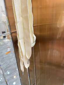 2.2 厘米宽，130 厘米长金属头鞋带，纯色百搭鞋带/裤子拉绳，男女通用，适用于运动鞋、帆布鞋、靴子 - 130cm - 查看 9