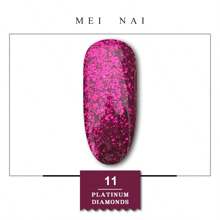 Esmalte de uñas de platino con diamantes Miss Comoy de 15ML, nuevo modelo popular de 2025, el tamaño de los destellos de purpurina hace un degradado de color brillante, se necesita lámpara de secado de luz ultravioleta, manualidades de uñas, pegamento de uñas comúnmente usado en salones de uñas