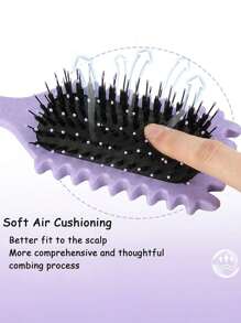 Curl Defining Brush New Curl Brush Premium Boar Bristle Curly Hair Brush For Perfectly Shaped And Defined Curls Detangling And Styling Hairbrush.Wear Resistant,ShiZhiYu Curl Defining Brush For Curly Hair, New Curly Hair Brush Styling Brush, For Women And Men To Reduce Pulling And Curl Separation,Purple.
