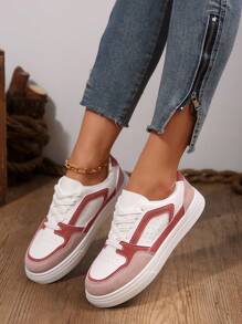 2025 Spring New Women White Skateboard Shoes, Fashion Versatile Breathable Sneakers, Casual Shoes, Korean Style, Ins Vogue