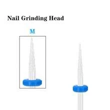 5pcs Blue Ceramic Nail Drill Bit Set, 3/32" Shank Diameter, Electric Nail File Kit, Suitable For Nail & Foot Care, Gel Manicure Polishing, Callus Removal And Other Nail Salon Tools - Multicolor - View 6