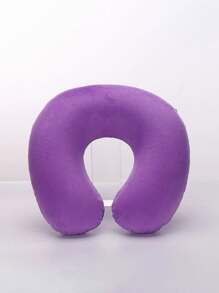 1 件旅行枕颈枕飞机枕旅行汽车家庭办公室旅行颈部飞行枕按扣带柔软套，U 型颈枕便携式学生成人枕头垫，学习时支撑颈部并保护颈椎（这是一款充气枕头）