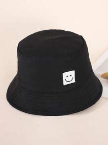 1PC Kids Sun Hat Smile Face Bucket Hat For Girls Boys Summer Sun Ion Unisex Beach Cap