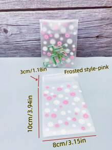 50pcs/100pcs Durable Daisy Pattern Opp Self-Sealing Bags, Mini Flower Printed Gift Bags,Transparent Decorative Bags For Party,Christmas , Gift Packaging Pags For Cards, Candy, Jewellery - Clear - View 14