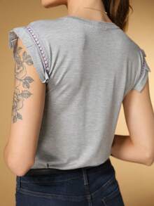 Women T-Shirts - 灰色 - 查看 3