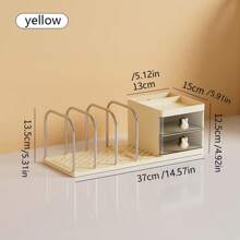 1PC Drawer Pencil Holder, Bookshelf, Desk Organizer Box, Small Tool Supplies Holder, File Folder Rack, Desktop Storage Shelf, Student Desk Fixed Book Rack