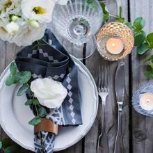 1/6/12 piezas Anillos de servilleta hechos a mano, anillos de servilleta redondos de madera estilo granja vintage, adecuados para Navidad, Acción de Gracias, fiestas, bodas y otras ocasiones de decoración de mesa - Multicolor - Ver 4