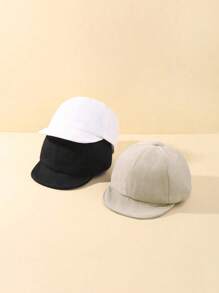 3 Pieces Cute Soft Cap For Baby Girls Boys Soft Comfortable Adjustable Baseball Cap For Baby Boys Girls General Suitable For Daily Wear And Outdoor Leisure Sports Play