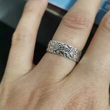 Vintage Dragon Ring, Chinese Dragon Year Personalized Finger Ring, Zodiac Gift