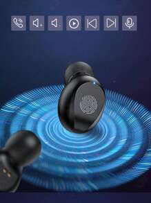 WoSD Fone de Ouvido Sem Fio Esportivo À Prova d'Água TWS, Estéreo Hi-Fi para Celular com Microfone e Redução de Ruído, Excelente Presente Pensativo para Homens/Mulheres/Namorada/Namorado/Amigo/Presente de Aniversário