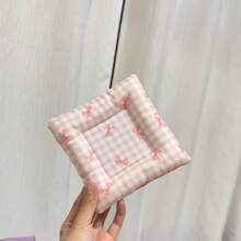 1pc Creative Bow Tie Coaster, High-End, Luxury Photography Prop, Decorative Mat, Heat Insulation Mat, Coffee Cup Mat, Holiday Decorative Coaster, Fabric Filled Coaster - Multicolor - View 5