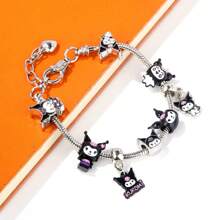 Sanrio 1 pièce Set de bandana et bracelet à breloques Kuromi et Mélodie magique de Sanrio