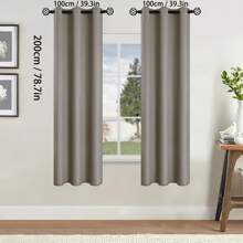 2pcs Blackout Curtains Thermal Insulated Lined Window Curtain Panels For Living Room, Bedroom, Kitchen, Bathroom, Home Decor Curtains For Living Room Room Decor Home Decor Living Room Kitchen Decor Living Room Decor Room Decor Curtains Bedroom