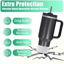 1 pezzo Accessori compatibili con , protezione in silicone compatibile con da 20-40 once e per borraccia Hydroflask da 12-24 once, glitter accessori compatibili con , accessori tazza compatibili con , protezione inferiore compatibile con , forniture per il rientro a scuola