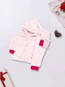 Kit 6 Peças Roupa Infantil Fleece De Inverno - 3 Conjunto Pelucia Blusa e Calça Ultra Soft Microfibra Menina Menino