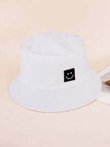 1PC Kids Sun Hat Smile Face Bucket Hat For Girls Boys Summer Sun Ion Unisex Beach Cap