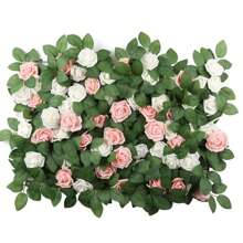 10片/50片人造丝玫瑰叶，假植物，适用于春秋季装饰、婚礼花瓶、家居装饰、派对用品、户外花园装饰、毕业礼物等。 - 綠色 - 查看 8