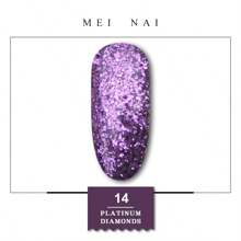 Esmalte de uñas de platino con diamantes Miss Comoy de 15ML, nuevo modelo popular de 2025, el tamaño de los destellos de purpurina hace un degradado de color brillante, se necesita lámpara de secado de luz ultravioleta, manualidades de uñas, pegamento de uñas comúnmente usado en salones de uñas