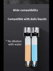 1pc Single/Double/Triple Head Soap Dispenser, Minimalist Design, Plastic Material, Suitable For Bathroom & Kitchen In Malls, Hotels, Homes, Hospitals, Schools, Wall-Mounted Manual Shower Gel, Shampoo, Soap Dispenser Home Bathroom Decor Fall Decor Back To School - Multicolor - View 7