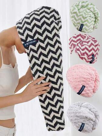 Coral Velvet Women's Hair Dryer Cap, Super Absorbent, Soft, Fashionable Headband For Quick Blow Drying Hair Dryer Cap Coral Velvet Breathable Absorbent Cute Shower Cap Microfiber Thickened Drying Towel Quick Drying Multiple Colors To Choose From Shower Towels For Beauty Salon, Hotel Sports,Home Essentials, Towel, Skin Care Hair Drying Towel Wrap