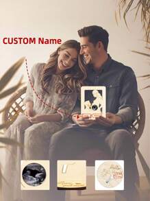 Cherish Motherly Love, Witness Of Love! Your Exclusive Customized Pregnancy Gift, Wooden Baby Ultrasound Photo Frame, Customized Baby Photos, The Most Precious Customized Keepsake, Suitable As A Mother's Day Gift, Baby Commemorative Gift, Wedding Gift, Unique Design With Multiple Styles To Choose From (Randomly Packaged For Delivery) Gifts Birthday Graduation