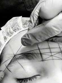 1/2/5/10pcs White/Black Microblading Eyebrow Pencil, Permanent Makeup Pre-Pigmented Eyebrow Liner, Eyebrow Positioning Tool, PMU Supplies - Multicolor - View 4