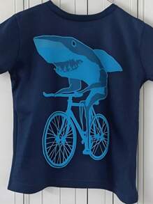 Conjunto de 4 playeras estampadas para niños - Tallas 4 a 10 años - Multicolor - Ver 5