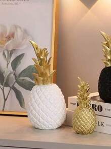 1 Stück Ananas-förmige Simulation Frucht Dekoration, geeignet für Heim-Dekoration, Schlafzimmer-Dekoration, Büro und Studenten, das beste Halloween- und Weihnachtsgeschenk