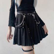 1pc Gothic Style Decorative Chain Waist Belt Dress, Fashionable & Versatile, Suitable For Holidays, Parties, Performances, Valentine's Day Gift, Daily & Festive Occasions