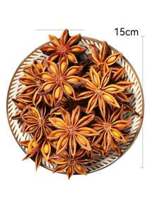 1pc 50g Dried Star Anise Spice, Suitable For Aroma Candle Making And Decoration With Dried Star Anise And Fennel Essential Oils As Fragrance Accessories For DIY Fragrance Usage For Removing Odor And Adding Fragrance In Rooms/Kitchens, Decorations, Festivals, Sichuan Pepper Seasoning, Suitable For Removing Odors And Decoration Packages In Vehicles