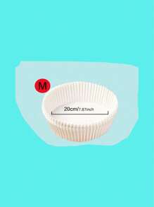 Round Air Fryer Paper Sheets, Oil Absorption Pad For Baking, Silicone Oiled Paper Discs, Foil Round Liners For Home Electric Oven And Bowl