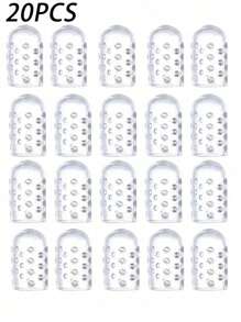 20 Pieces Of High-Grade Silicone Toe Protectors - Super Breathable, Anti-Friction, Comfortable Fitting Shoe And Boot Accessories. Easy-To-Wear Design To Relieve Blisters.