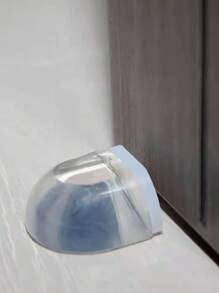 1pc/2pcs Clear Door Stop, Simple Clear Silicone Shaped Door Stop Holder For Household - Clear - View 5