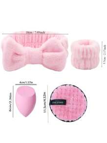 9-Piece Reusable Makeup Tool Set: Face Cleansing Pads, Makeup Sponges, Facial Scrub Band, Air Cushion Puff, Portable Cosmetic Accessories Suitable For Foundation, Cream, Powder, BB Cushion, Fit For All Skin Types