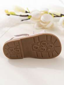 Girls' Pearl Lace PU Pink Sandals, Summer New Party Cute Princess Shoes, Soft Non-Slip Open Toe, Suitable For Party, Wedding, Casual And Daily Wear