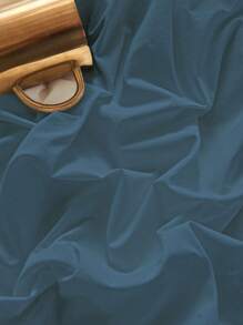 1 pièce Drap-housse en coton 100% de couleur bleu poussiéreux, protecteur de matelas, housse de matelas pour lit, drap de lit, doux et respirant, pour lit de toutes tailles - simple, double, king, queen. Avec poche profonde allant jusqu'à 30 cm. Literie pour dortoir, retour à l'école