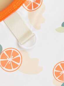 1pc Avocado Lemon Watermelon Banana Fruit Pattern With Leash Buckle Teddy Puppy Cat Dog Dress Clothing - Orange - View 5