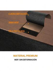 Comoda Cajonera para Recamara - Cajonera para Ropa de 6 Cajones Deslizantes - Mueble Organizador Recamara de Cajones de Tela – Comodas Muebles para Recamara Ropa Negro - Chocolate - Ver 7