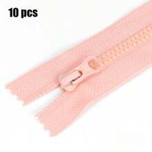 10 件装 3# 树脂闭口拉链 衣服口袋 笔袋 包包 衣领短拉链 DIY 缝纫工具 - 3#樹脂拉鍊 - 查看 20